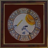 Картина Строители 4 с кристаллами Swarovski (1895)