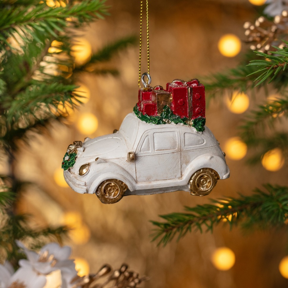 Фото Статуэтка машинка с подарками 8*5*6 см Lefard (162-1321) - интернет-магазин МегаТерем в Москве