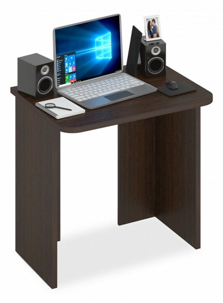 Фото Стол офисный Домино Lite СКЛ-Прям80Р MER_SKL-Pryam80R_V - интернет-магазин МегаТерем в Москве