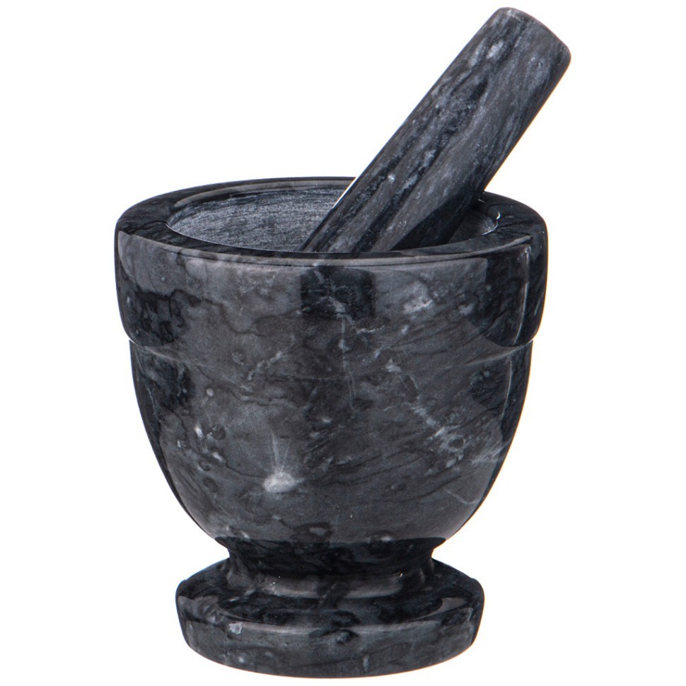 Фото Ступка agness с пестиком диаметр=10,4 см высота=10,4 см (925-127)  - интернет-магазин МегаТерем в Москве