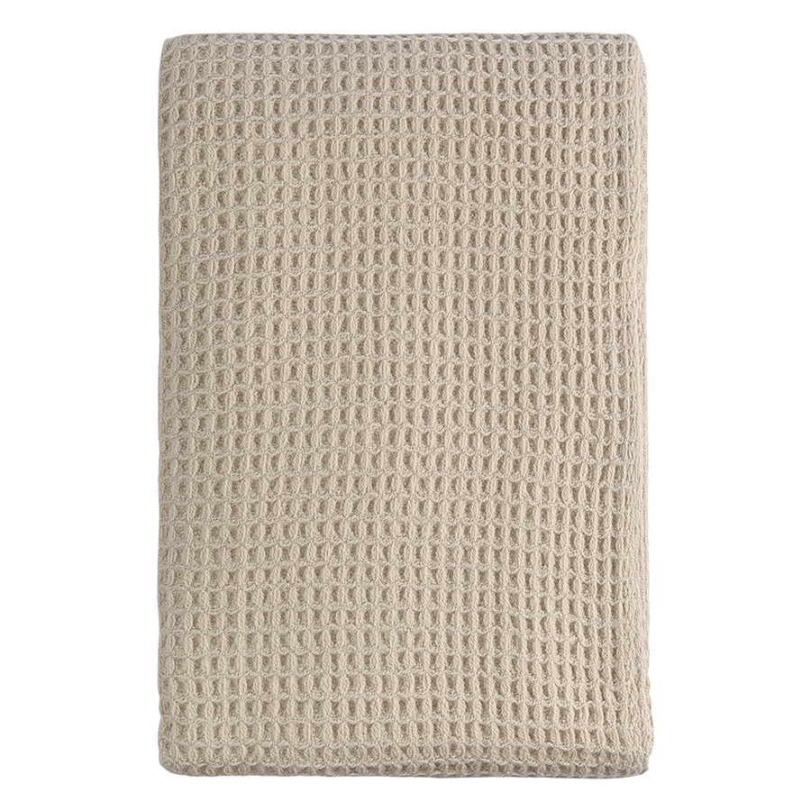 Фото Плед из шерсти бежево-серого цвета из коллекции essential, 130х180 см (77084) - интернет-магазин МегаТерем в Москве