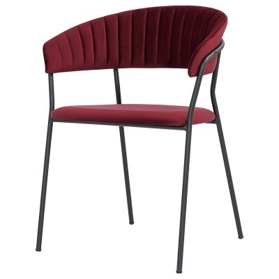 Стул stefany, велюр, винный (75784)