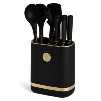 Набор agness из 11пр: 5 ножей,подставка,половник,ложка,лопатка,шумовка,ложка для спагетти (671-221) 