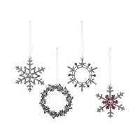Набор елочных украшений christmas diamonds из коллекции new year essential, 4 шт. (79409)