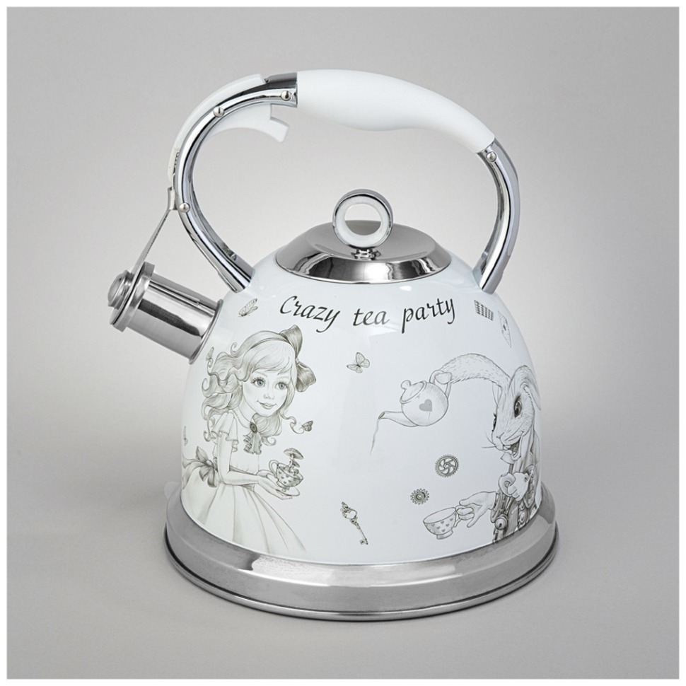 Фото Чайник agness со свистком, 3л, индукцион. капсул. дно (907-263)  - интернет-магазин МегаТерем в Москве