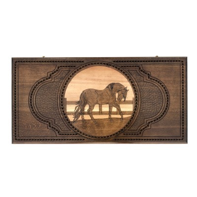 Нарды резные "Лошадь 2" 60, Zakaryan (28400)