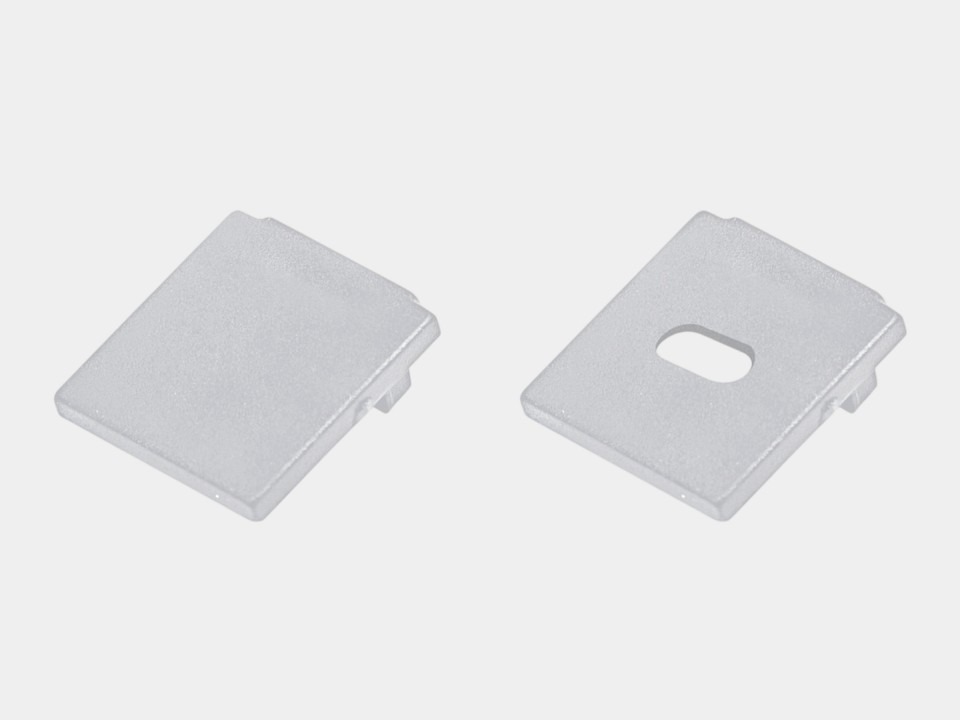 Фото Заглушка для профиля Lumker  LS-12-SI-ECS LMK_00-00040762 - интернет-магазин МегаТерем в Москве