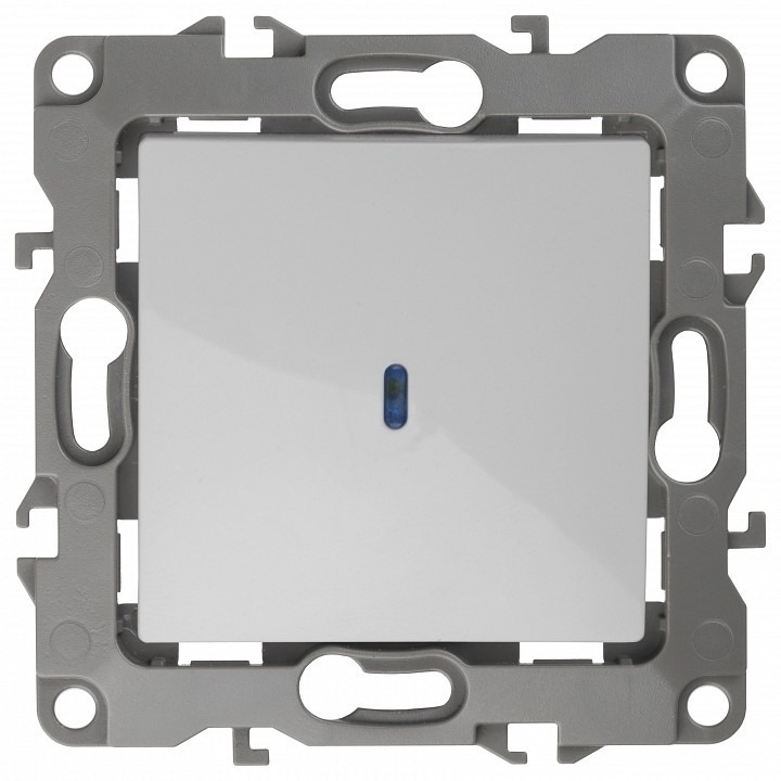 Фото Выключатель одноклавишный с подсветкой без рамки Эра Эра 12 12-1102-01 ER_B0014633 - интернет-магазин МегаТерем в Москве