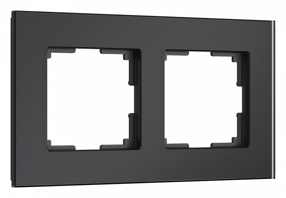 Фото Рамка на 2 поста Werkel Senso (черный, стекло soft-touch) W0023108 WRK_a064573 - интернет-магазин МегаТерем в Москве