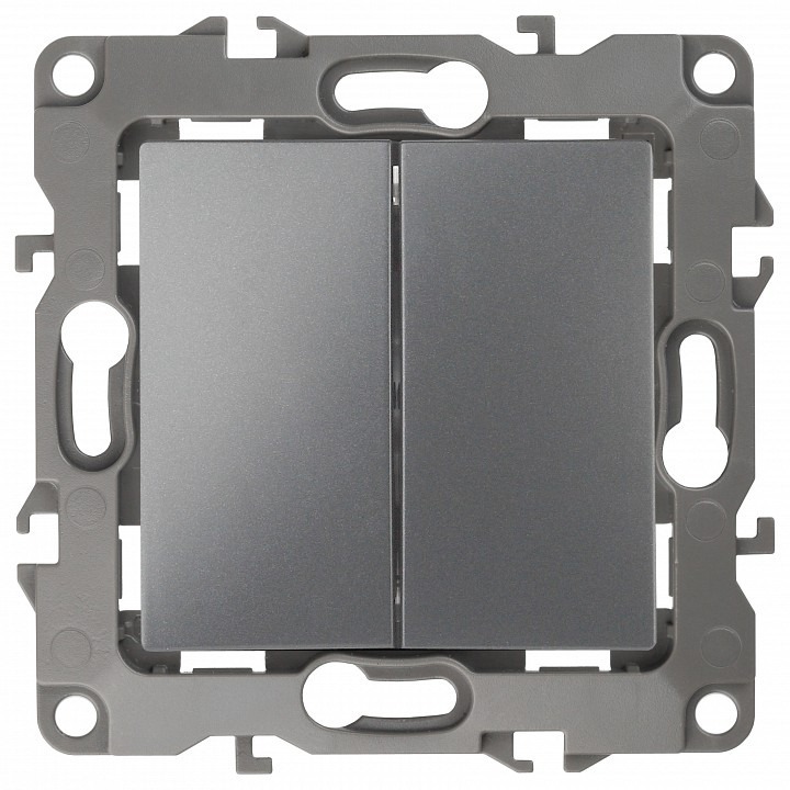 Фото Переключатель перекрестный двухклавишный без рамки Эра Эра 12 12-1112-12 ER_B0065316 - интернет-магазин МегаТерем в Москве