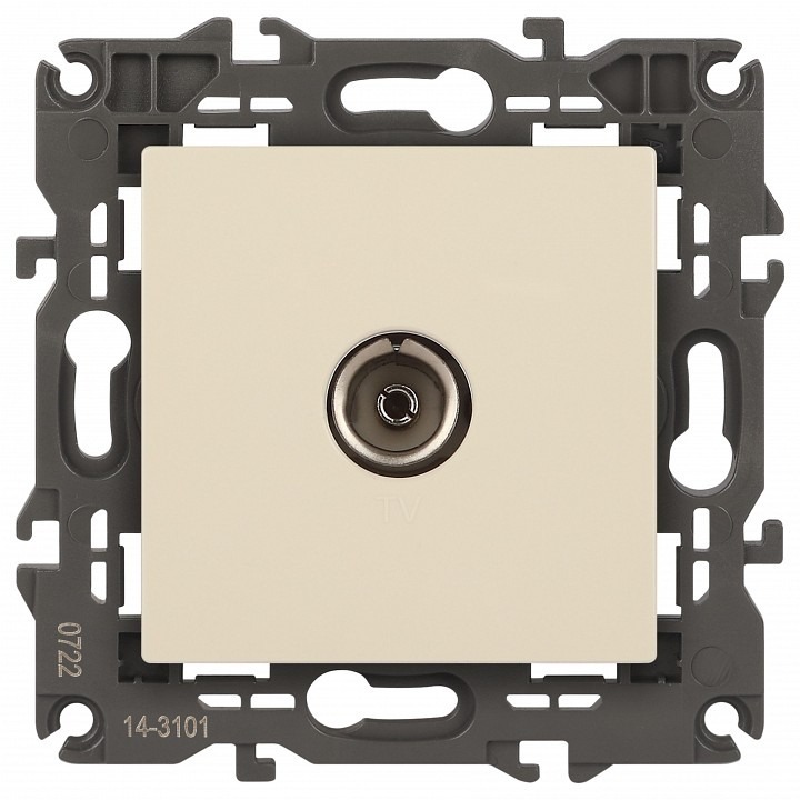 Фото ТВ-розетка без рамки Эра Эра Elegance 14-3101-02 ER_B0034291 - интернет-магазин МегаТерем в Москве