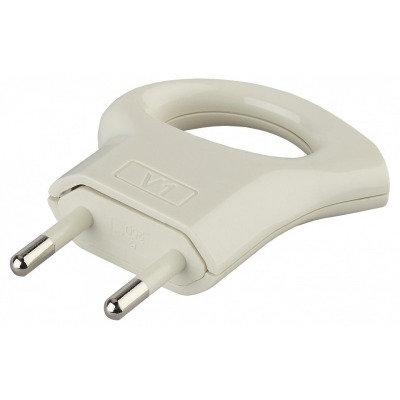 Вилка прямая без заземления Эра  V1 ER_B0019182