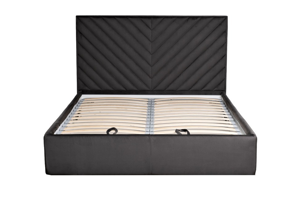 Фото Кровать Milano Basic c подъем.мех.велюр серый Colt1003 173*220*125 (TT-00014856) - интернет-магазин МегаТерем в Москве