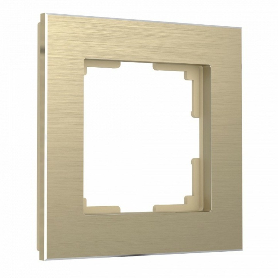 Фото Рамка на 1 пост Werkel Aluminium (шампань) W0011711 WRK_a052312 - интернет-магазин МегаТерем в Москве