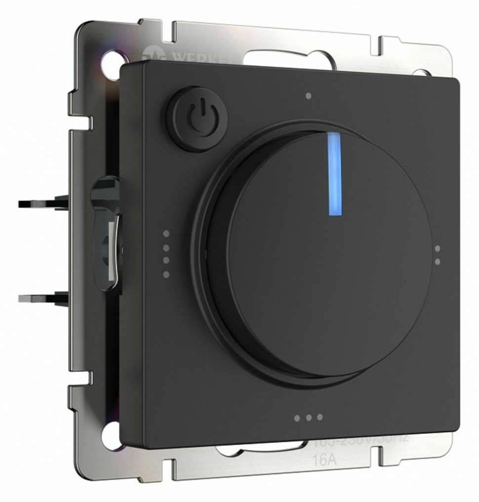 Фото Терморегулятор электромеханический для теплого пола Werkel черный W1151108 WRK_a051624 - интернет-магазин МегаТерем в Москве