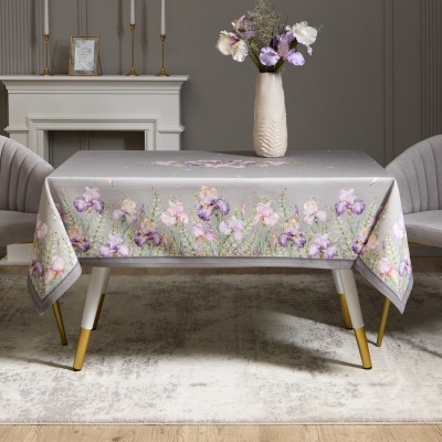 Скатерть ирисы 140х180см ,с...