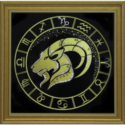 Картина Козерог золото с кр...