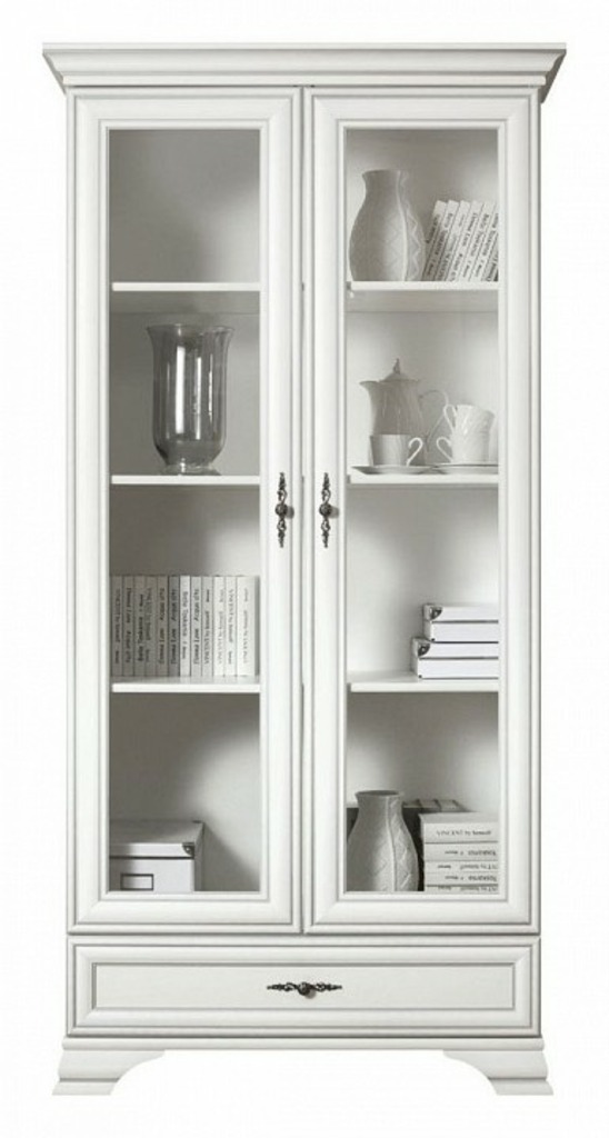 Фото Шкаф-витрина Кентаки S132-REG2W1S BRW_00009813 - интернет-магазин МегаТерем в Москве