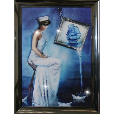 Картина Морская Дама с крис...