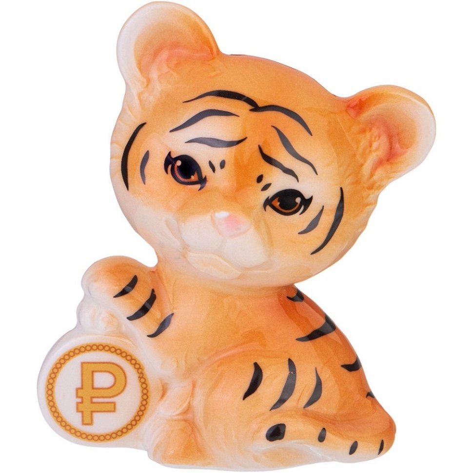 Фото Фигурка тигренок 7,5*5*8,5 см Lefard (149-693) - интернет-магазин МегаТерем в Москве