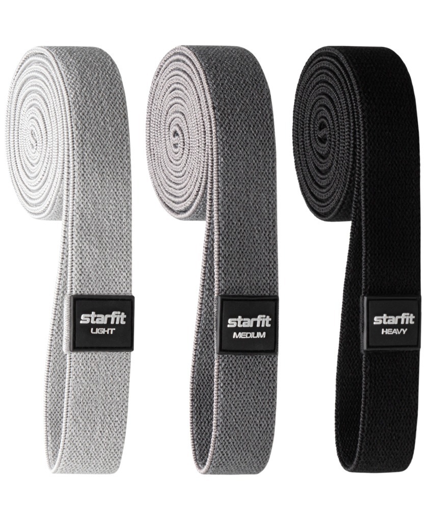 Фото Эспандеры для кроссфита ES-205, текстиль, 3 шт (2109379) - интернет-магазин МегаТерем в Москве