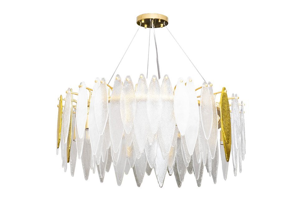 Фото Люстра Venetto золото/стекло 80*h30см (TT-00008720) - интернет-магазин МегаТерем в Москве