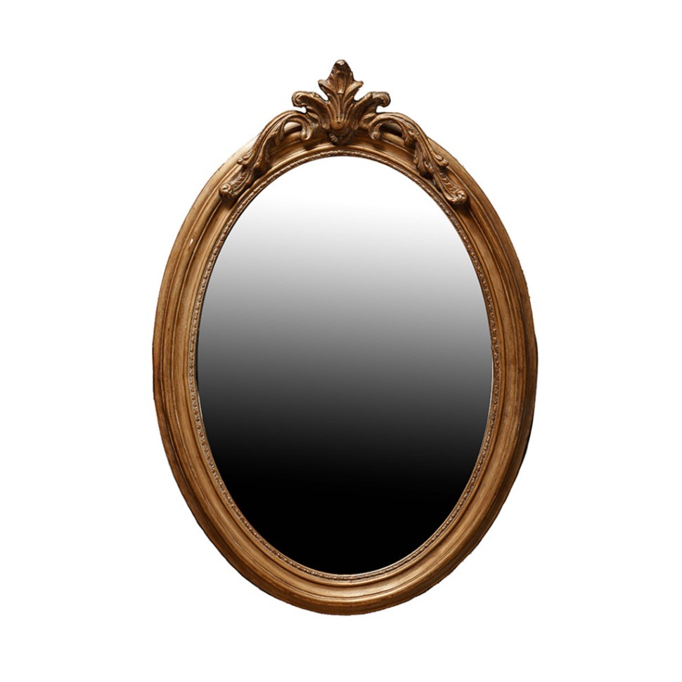 Фото Зеркало MirrorMR05, Массив дерева, brass/brown, ROOMERS FURNITURE - интернет-магазин МегаТерем в Москве