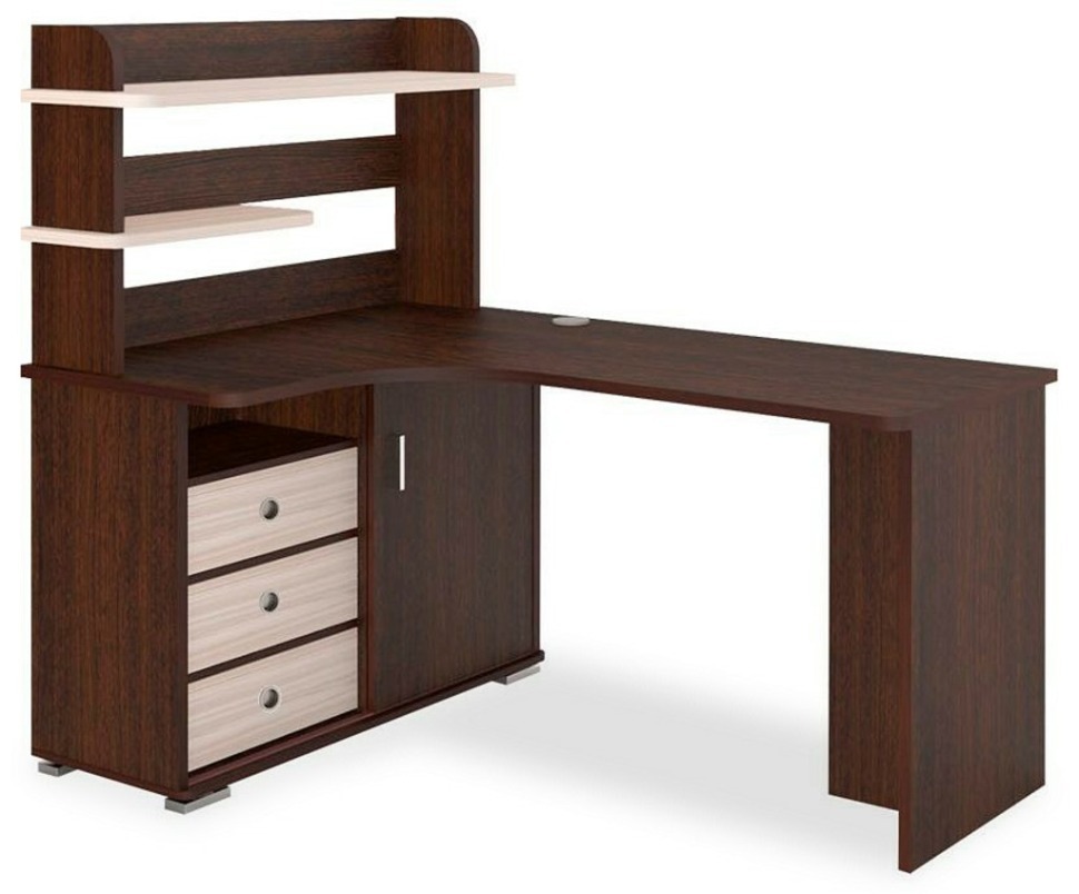 Фото Стол компьютерный Домино СР-165 MER_SR-165-VKV-LEV-NOVYJ - интернет-магазин МегаТерем в Москве