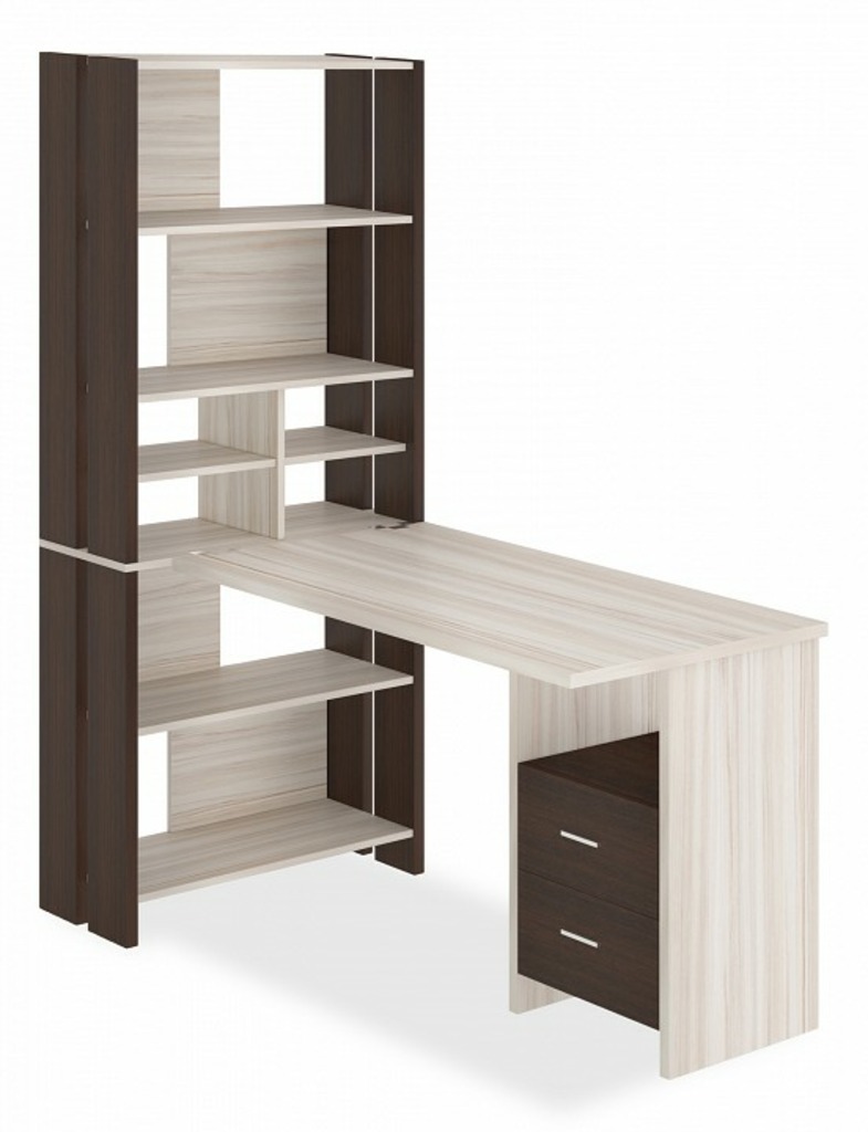 Фото Стол компьютерный Домино Лайт СТЛ-ОВХ+С120Прям MER_STL-OVH-S120Pryam_VK - интернет-магазин МегаТерем в Москве