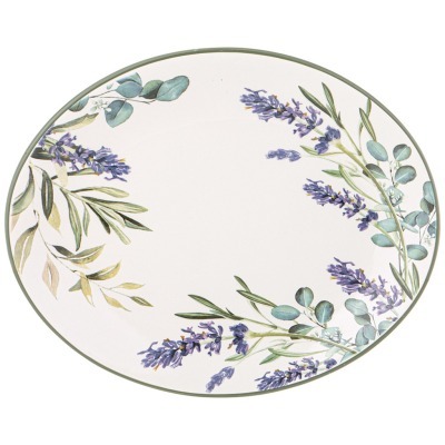 Блюдо овальное agness "лаванда" 31,5*25,5*3 см (358-2145) 