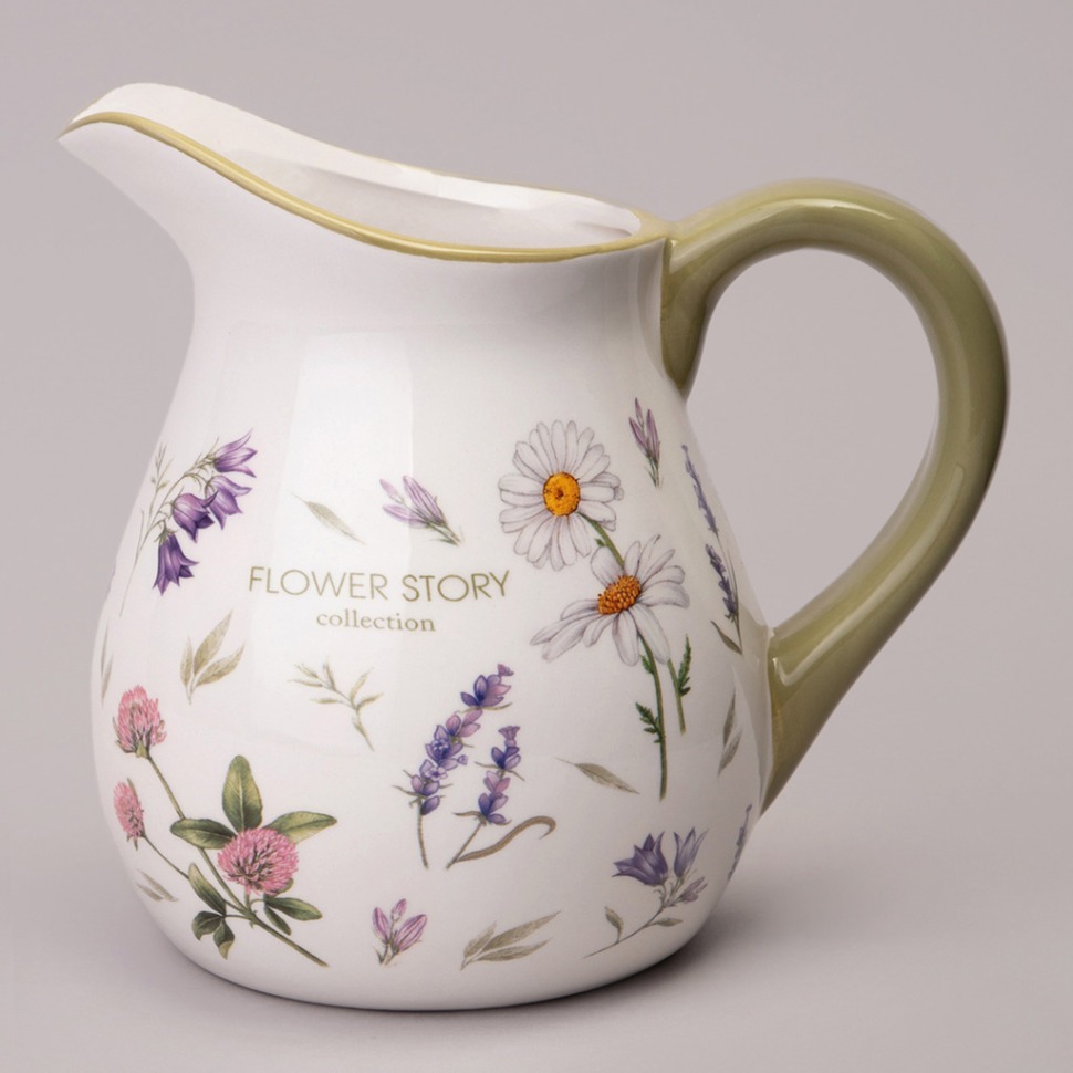 Фото Кувшин agness flower story 18*13*16,5 см 1150 мл (358-2179)  - интернет-магазин МегаТерем в Москве