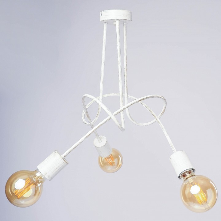 Фото Люстра на штанге ADILUX Tango White Patina 10123 ADL_10123 - интернет-магазин МегаТерем в Москве