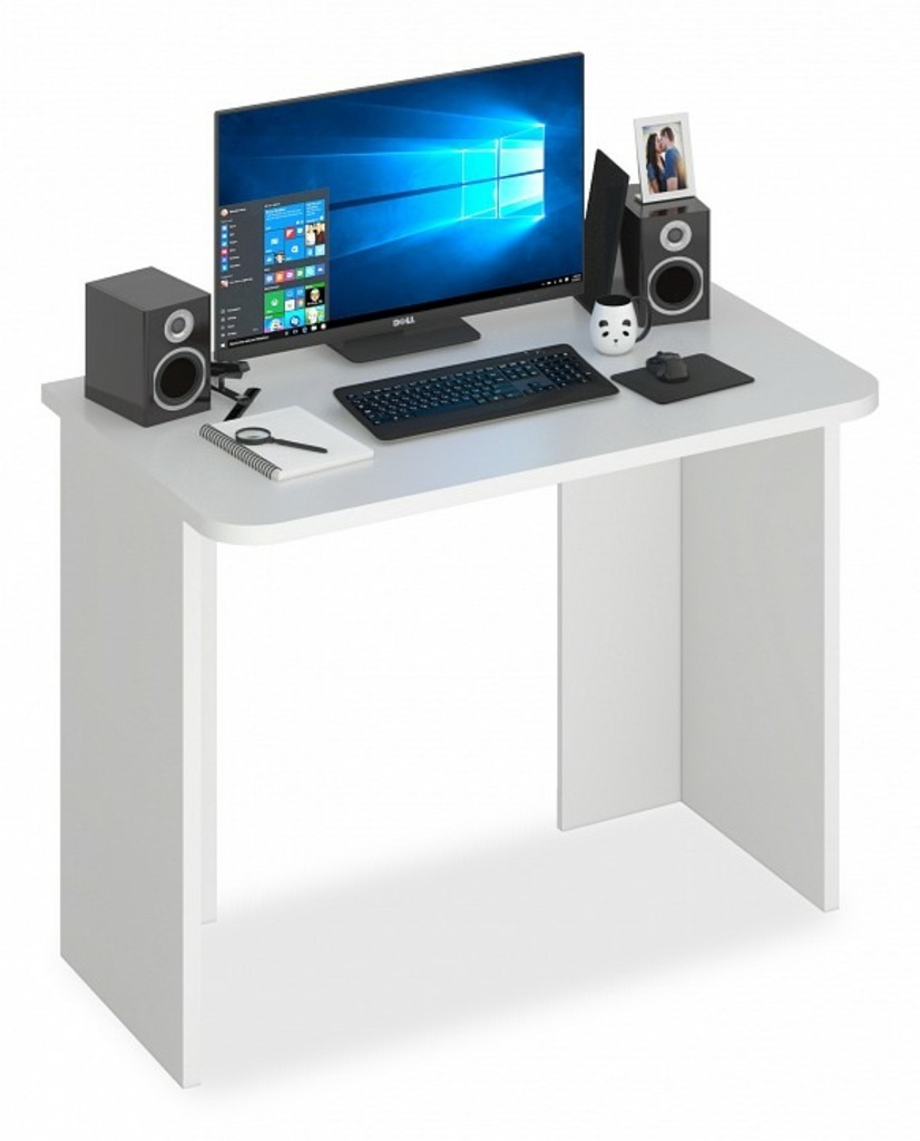 Фото Стол офисный Домино Lite СКЛ-Прям100Р MER_SKL-Pryam100Rbez_tumby_BE - интернет-магазин МегаТерем в Москве