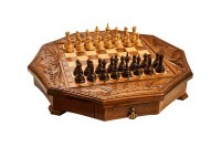 Шахматы резные в ларце "Севанское сражение" 50, Haleyan (46990)