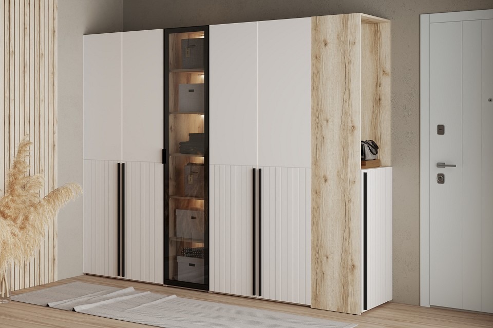 Фото Стенка для прихожей Арден SLV_Arden_system_3 - интернет-магазин МегаТерем в Москве