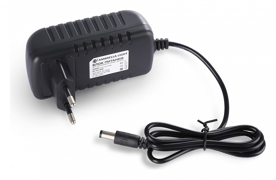 Фото Блок питания с проводом Ambrella Light LED Driver GS8515 AMBR_GS8515 - интернет-магазин МегаТерем в Москве