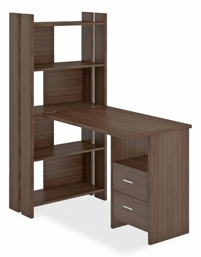 Фото Стол компьютерный Домино Лайт СТЛ-ОВ+С100Прям+ТЯЛ MER_STL-OV-S100Pryam_SH - интернет-магазин МегаТерем в Москве