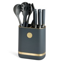 Набор agness из 11пр: 5 ножей,подставка,половник,ложка,лопатка,шумовка,ложка для спагетти (671-222) 