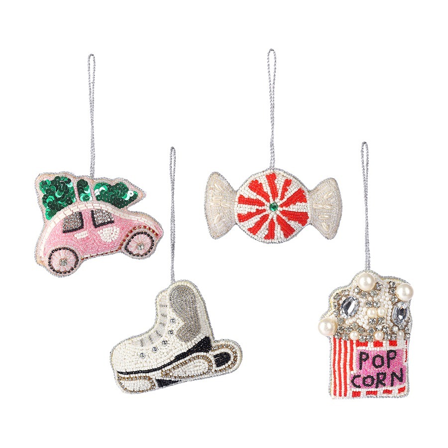 Фото Набор елочных украшений christmas jewels из коллекции new year essential, 4 шт. (79410) - интернет-магазин МегаТерем в Москве