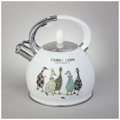 Чайник agness со свистком, 3л, индукцион. капсул. дно (907-264) 