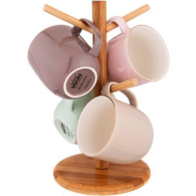 Набор из 4 кружек на деревя...