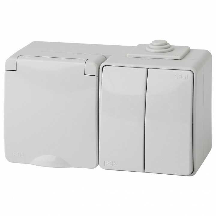 Фото Блок с розеткой и выключателем Эра Эра Эксперт 11-7602-03 ER_B0035994 - интернет-магазин МегаТерем в Москве