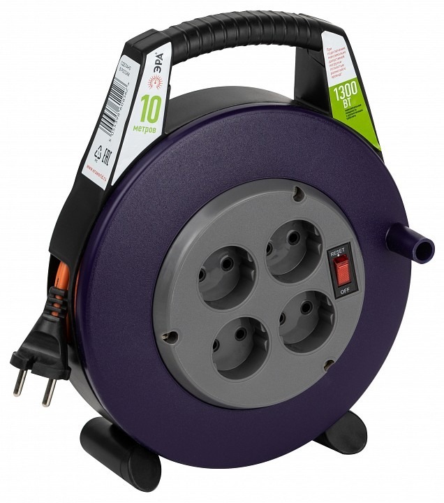 Фото Удлинитель с выключателем Эра  BPx-4-2x0,75-10m ER_B0052923 - интернет-магазин МегаТерем в Москве