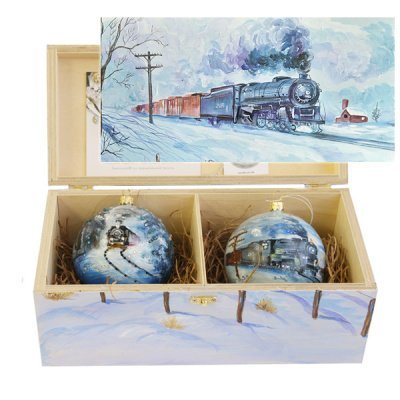 Новогодний набор на 2 шара ...