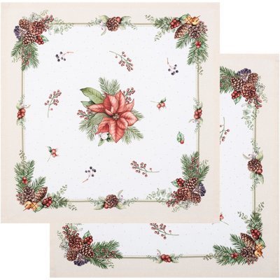 Набор салфеток из 2-х шт   "celebration",40х40см, 100% хлопок,бежевый,твил, горох Lefard (850-734-8)