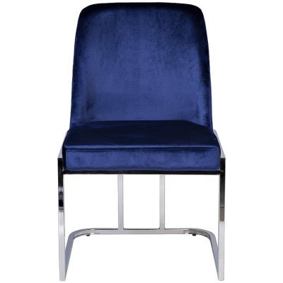 Стул велюр синий/хром 54*56*89см (TT-00004858)