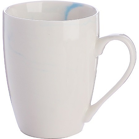 Фото Кружка 340 мл Белый мрамор Blue LORAINE (9-31236-4) - интернет-магазин МегаТерем в Москве