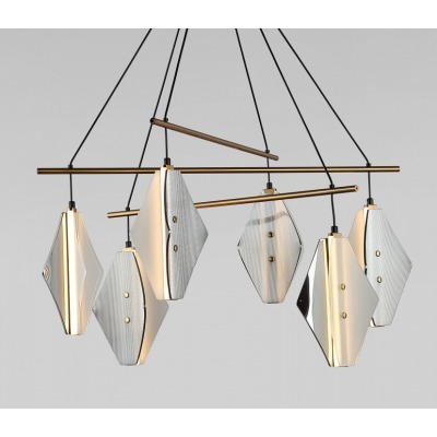 Подвесная люстра Eurosvet  301054 LED латунь EV_a071576