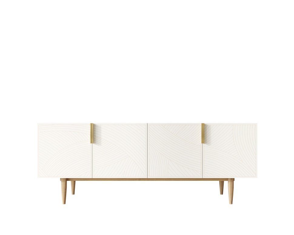 Фото Комод под TV с четыремя дверками Line LN06/GR1/beige-ET - интернет-магазин МегаТерем в Москве