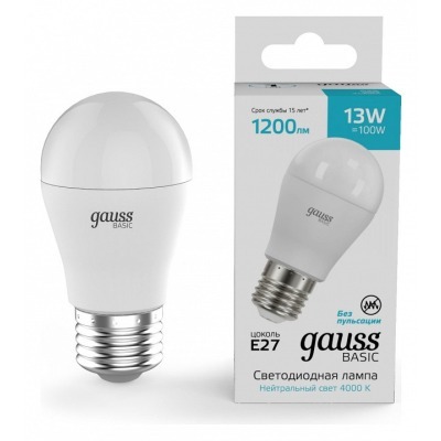 Лампа светодиодная Gauss Ba...
